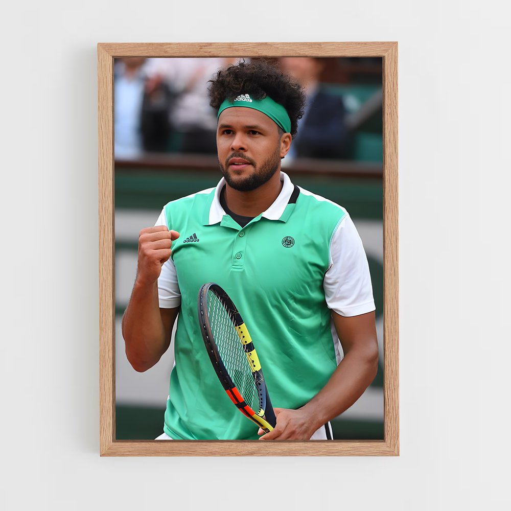 Poster Tsonga en Action – affiche Tennis (vue 4)